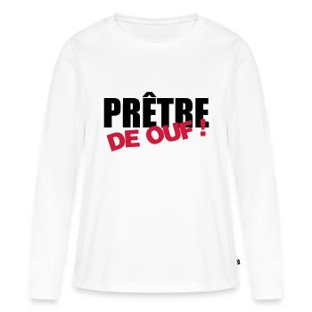 Pfarrer / Priester / Katholisch / Religion - Frauen Premium Bio Langarmshirt - Weiß - Vorne - Julia (174cm)