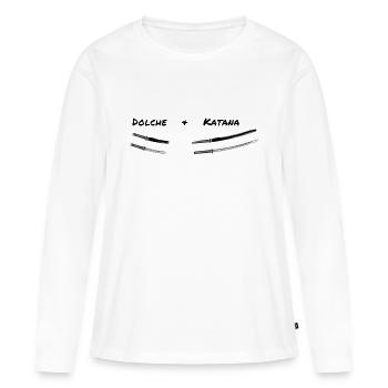 Dolche&Katana - Frauen Premium Bio Langarmshirt - Weiß - Vorne - Julia (174cm)