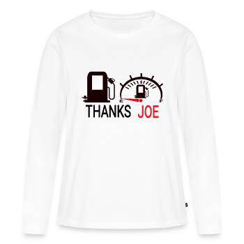 Station-service - compteur de vitesse - T-shirt manches longues Premium bio Femme - blanc - Devant - Julia (174cm)