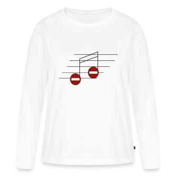 Prohibited notes - Women's Premium Organic Long Sleeve Shirt - white - Front - Julia (174cm)