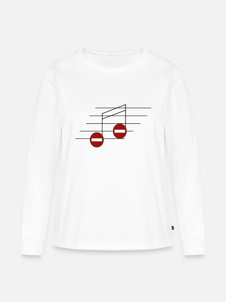 Verbotene Notizen - Frauen Premium Bio Langarmshirt - Weiß