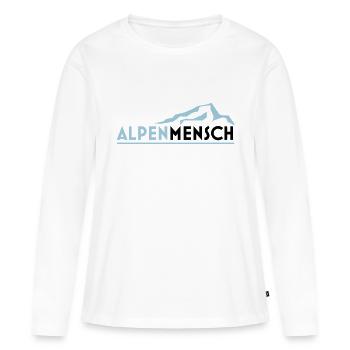 Alpine man - Women's Premium Organic Long Sleeve Shirt - white - Front - Julia (174cm)