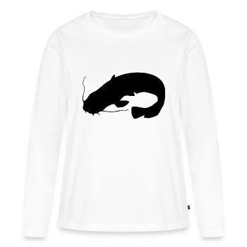 Wels - Frauen Premium Bio Langarmshirt - Weiß - Vorne - Julia (174cm)