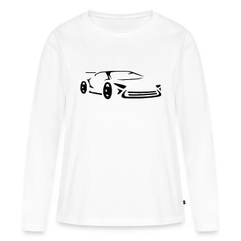 Fast Supercar Concept Car Sports Car Racing - Women's Premium Organic Long Sleeve Shirt - white - Front - Julia (174cm)