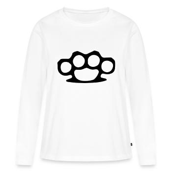 Brass Knuckles - Women's Premium Organic Long Sleeve Shirt - white - Front - Julia (174cm)