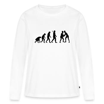 Ringen - Frauen Premium Bio Langarmshirt - Weiß - Vorne - Julia (174cm)