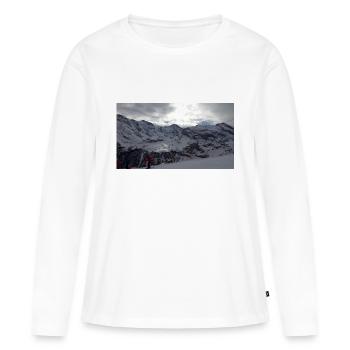 Alpen - Frauen Premium Bio Langarmshirt - Weiß - Vorne - Julia (174cm)