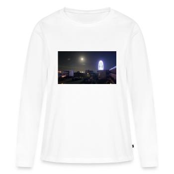 Ferris wheel grömitz at night - Women's Premium Organic Long Sleeve Shirt - white - Front - Julia (174cm)