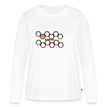 Gaming Mode - Frauen Premium Bio Langarmshirt - Weiß - Vorne - Julia (174cm)