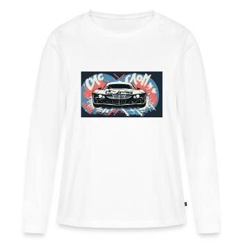 Headlights of a Racecar - Women's Premium Organic Long Sleeve Shirt - white - Front - Julia (174cm)