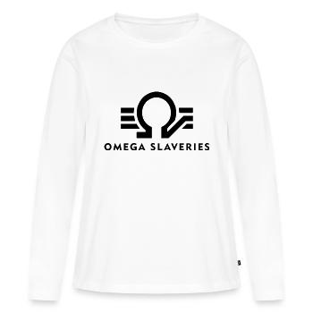 Omega Slaveries - Frauen Premium Bio Langarmshirt - Weiß - Vorne - Julia (174cm)