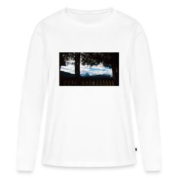 Paysage mystique - T-shirt manches longues Premium bio Femme - blanc - Devant - Julia (174cm)