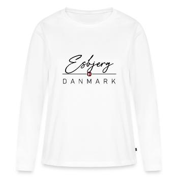 Dänemark - Esbjerg - Danemark - Danemark - T-shirt manches longues Premium bio Femme - blanc - Devant - Julia (174cm)