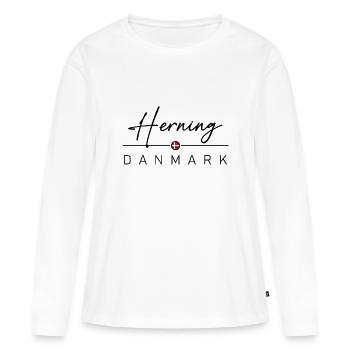 Dänemark - Herning - Danemark - Danemark - T-shirt manches longues Premium bio Femme - blanc - Devant - Julia (174cm)
