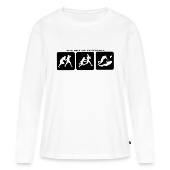 Football américain Touchdown Quarterback Fantasy - T-shirt manches longues Premium bio Femme - blanc - Devant - Julia (174cm)