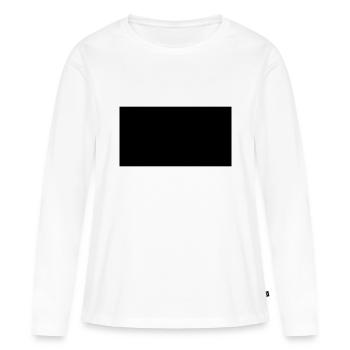 rectangle background - Women's Premium Organic Long Sleeve Shirt - white - Front - Julia (174cm)