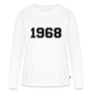 1968 - Women's Premium Organic Long Sleeve Shirt - white - Front - Julia (174cm)