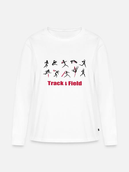 Decathlon, Track and Field - Women's Premium Organic Long Sleeve Shirt - white