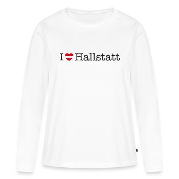J’adore Hallstatt - T-shirt manches longues Premium bio Femme - blanc - Devant - Julia (174cm)
