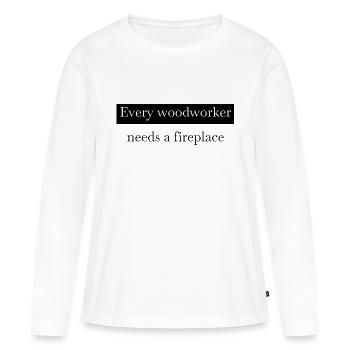 love jackhammer cool sayings - Women's Premium Organic Long Sleeve Shirt - white - Front - Julia (174cm)
