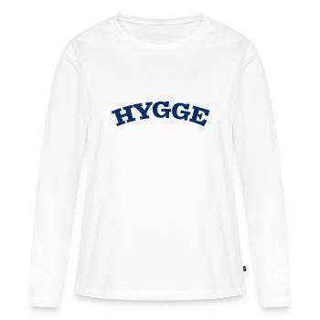Hygge Scandinavian Lifestyle - Women's Premium Organic Long Sleeve Shirt - white - Front - Julia (174cm)