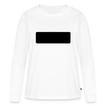 rectangle - Women's Premium Organic Long Sleeve Shirt - white - Front - Julia (174cm)