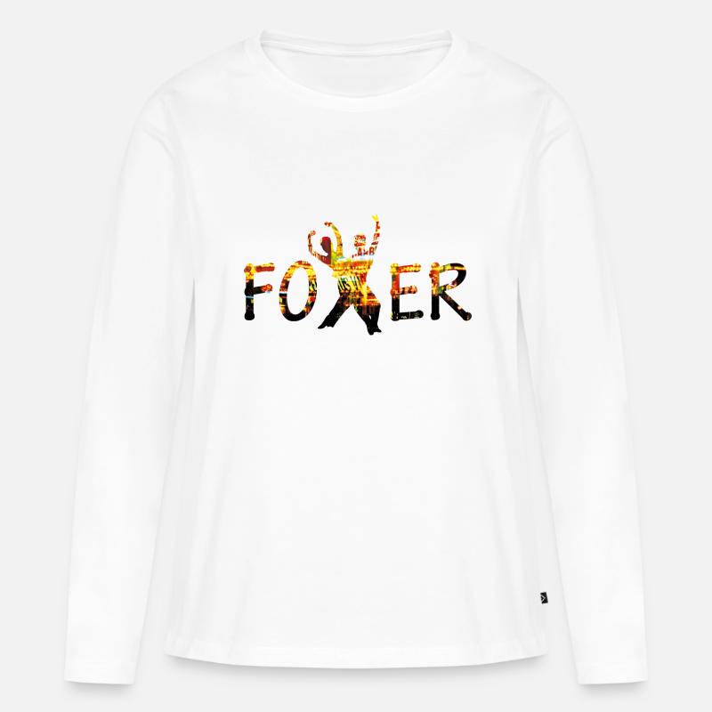 discofoxer - Frauen Premium Bio Langarmshirt - Weiß