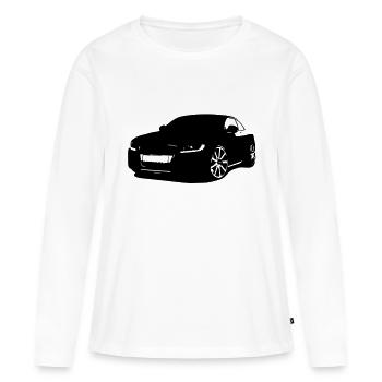 German Sportwaagen - Frauen Premium Bio Langarmshirt - Weiß - Vorne - Julia (174cm)