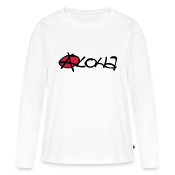 aloha - T-shirt manches longues Premium bio Femme - blanc - Devant - Julia (174cm)