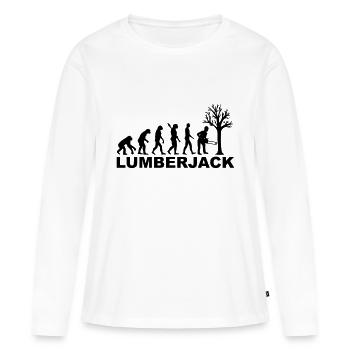 Lumberjack - Women's Premium Organic Long Sleeve Shirt - white - Front - Julia (174cm)