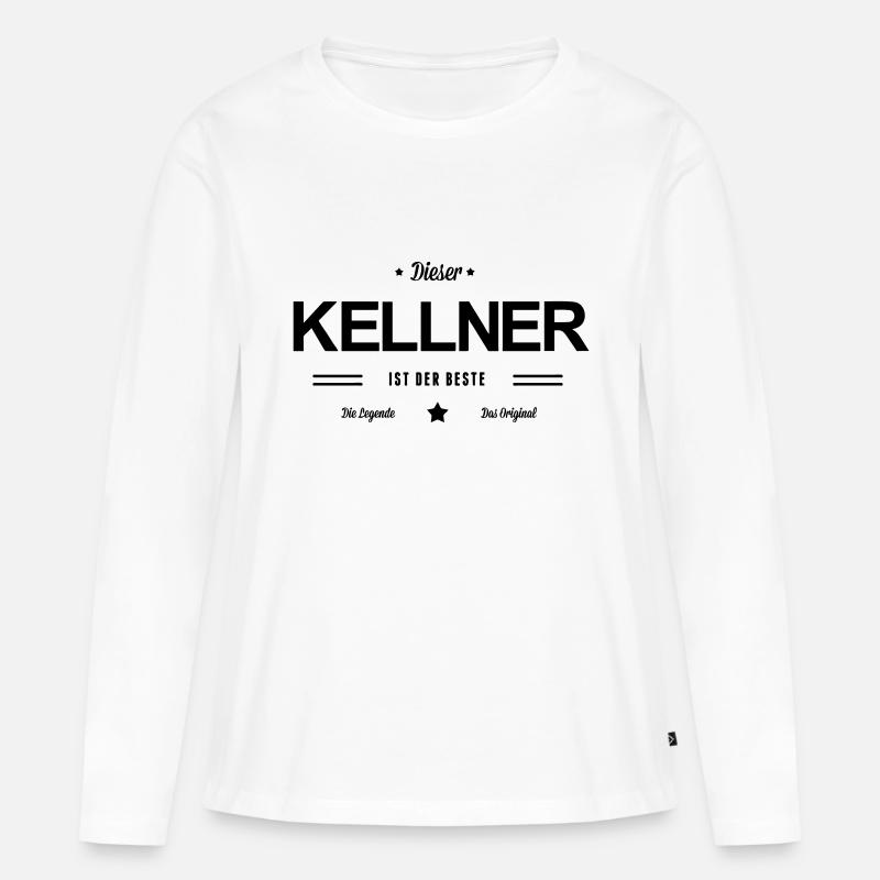 Bester Kellner - Frauen Premium Bio Langarmshirt - Weiß