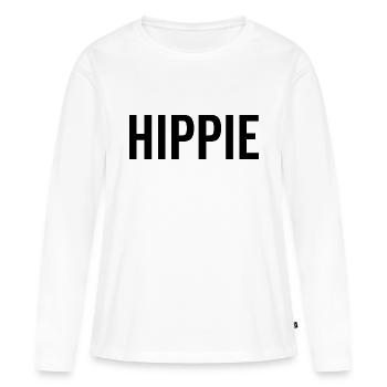 hippie - T-shirt manches longues Premium bio Femme - blanc - Devant - Julia (174cm)