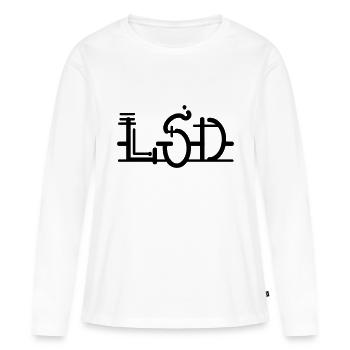 Albert Hoffman LSD Acid art de police - T-shirt manches longues Premium bio Femme - blanc - Devant - Julia (174cm)