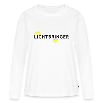 CHARMES LUMIÈRE - T-shirt manches longues Premium bio Femme - blanc - Devant - Julia (174cm)