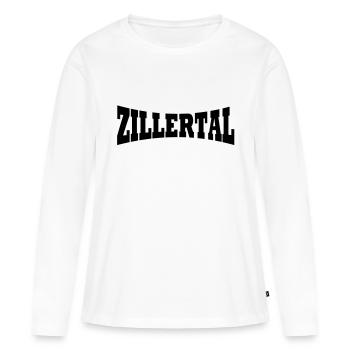 Station de ski Zillertal - T-shirt manches longues Premium bio Femme - blanc - Devant - Julia (174cm)