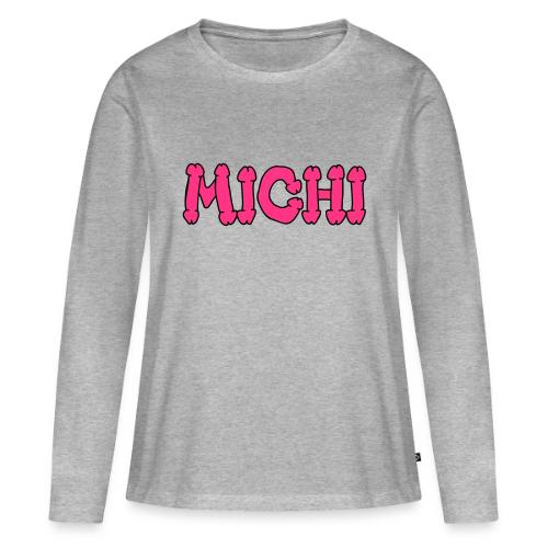 Michi - Frauen Premium Bio Langarmshirt