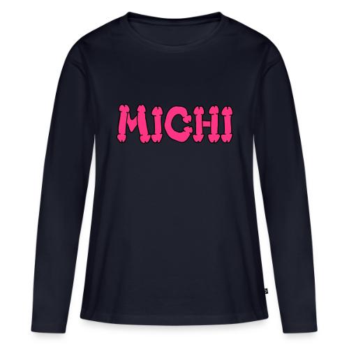 Michi - Frauen Premium Bio Langarmshirt