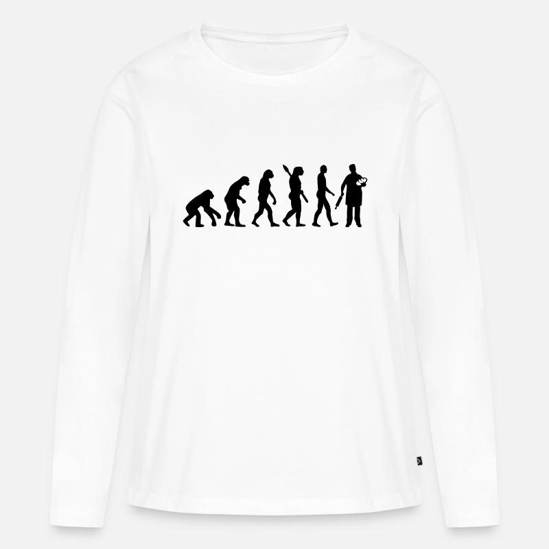 Bäcker - Frauen Premium Bio Langarmshirt - Weiß