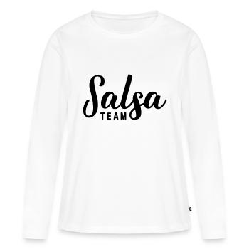 salsa team salsa - Frauen Premium Bio Langarmshirt - Weiß - Vorne - Julia (174cm)