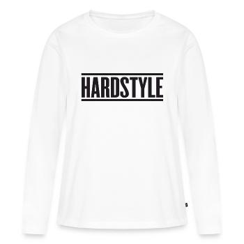 Hardstyle - Women's Premium Organic Long Sleeve Shirt - white - Front - Julia (174cm)