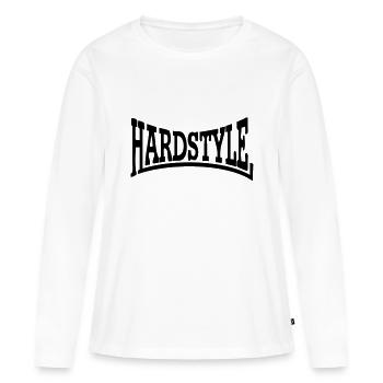 Hardstyle - T-shirt manches longues Premium bio Femme - blanc - Devant - Julia (174cm)