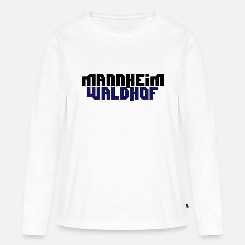 mannheim waldhof - Frauen Premium Bio Langarmshirt - Weiß