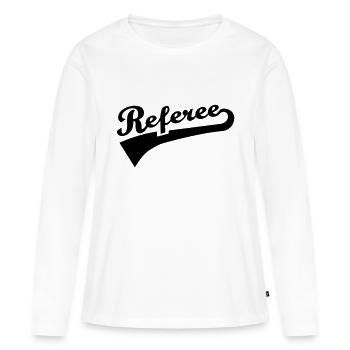 Referee - Women's Premium Organic Long Sleeve Shirt - white - Front - Julia (174cm)