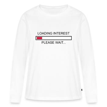 Interest invites, nerd, geek - Women's Premium Organic Long Sleeve Shirt - white - Front - Julia (174cm)