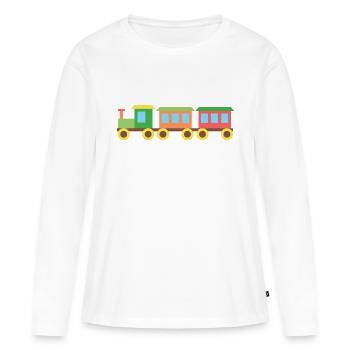 Toy train - Women's Premium Organic Long Sleeve Shirt - white - Front - Julia (174cm)