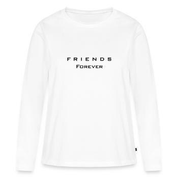 Friends forever - Women's Premium Organic Long Sleeve Shirt - white - Front - Julia (174cm)