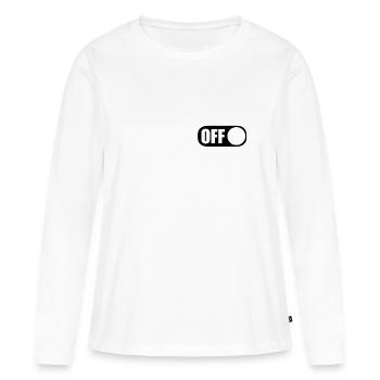 Off On - Frauen Premium Bio Langarmshirt - Weiß - Vorne - Julia (174cm)