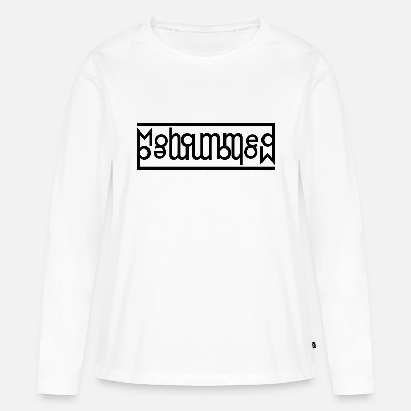 Mohammed Logo - Frauen Premium Bio Langarmshirt - Weiß