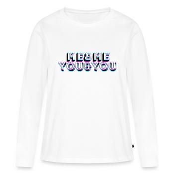Me&Me You&You - Women's Premium Organic Long Sleeve Shirt - white - Front - Julia (174cm)