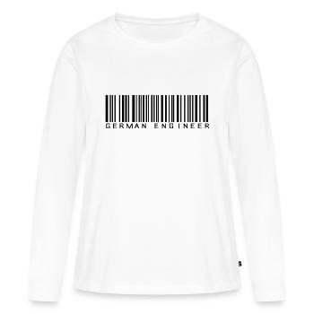 German Engineer - Frauen Premium Bio Langarmshirt - Weiß - Vorne - Julia (174cm)